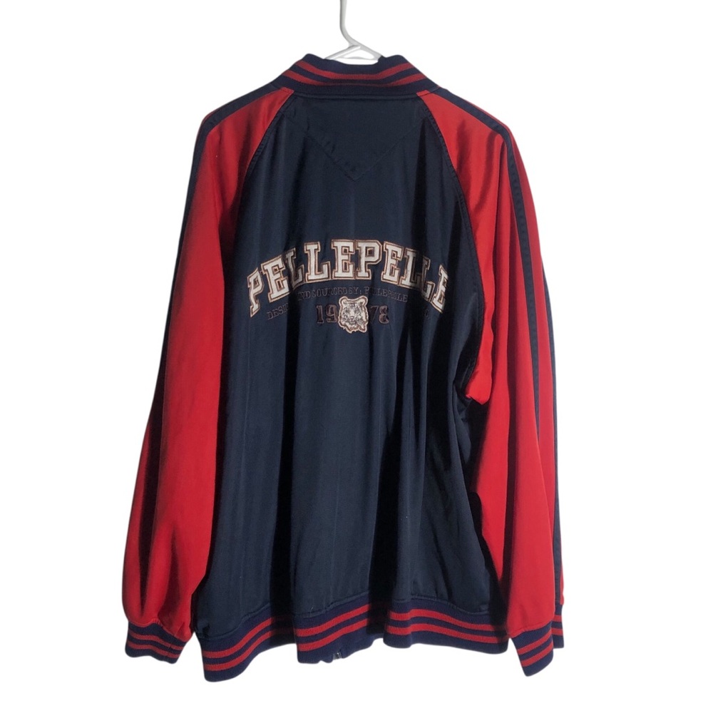Pelle Pelle full zip track jacket Sz XXL blue/red pockets